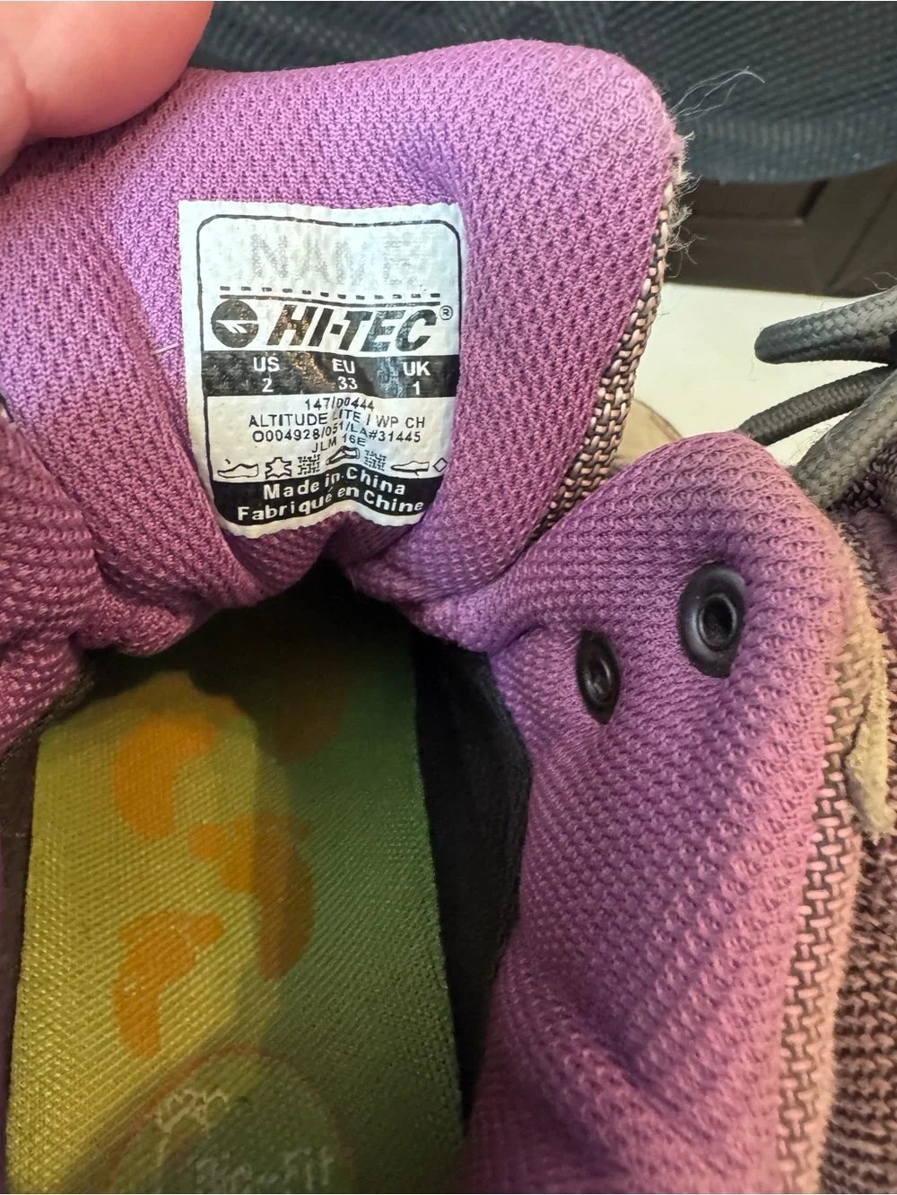 Hi-Tec girls 2Y Altitude Lite Hiking boots
